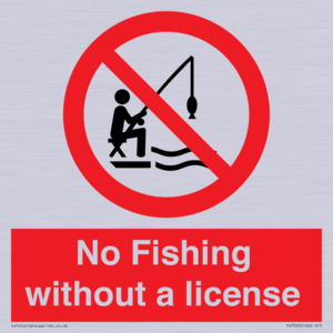 No Fishing without a license